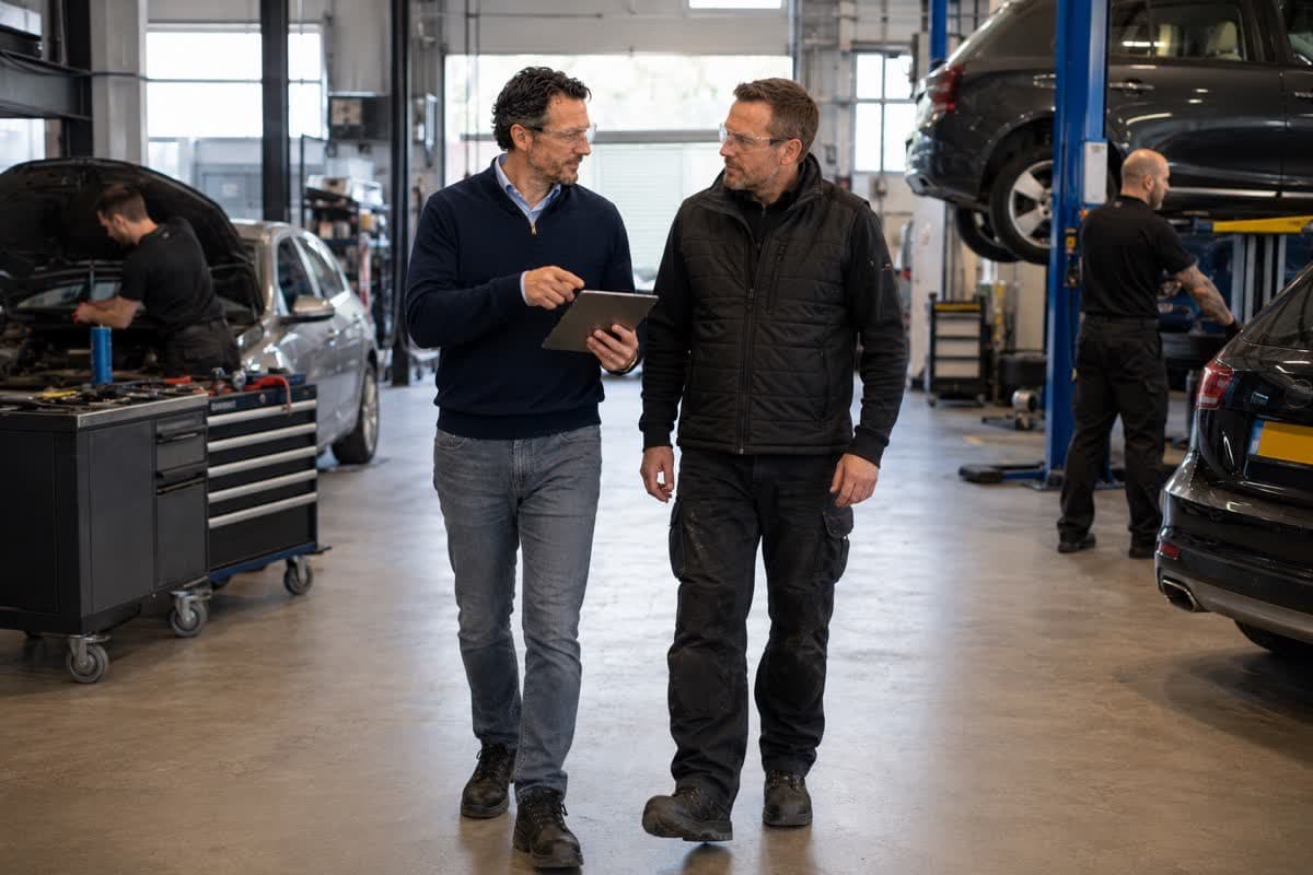 RI&E inspectie in een garagebedrijf