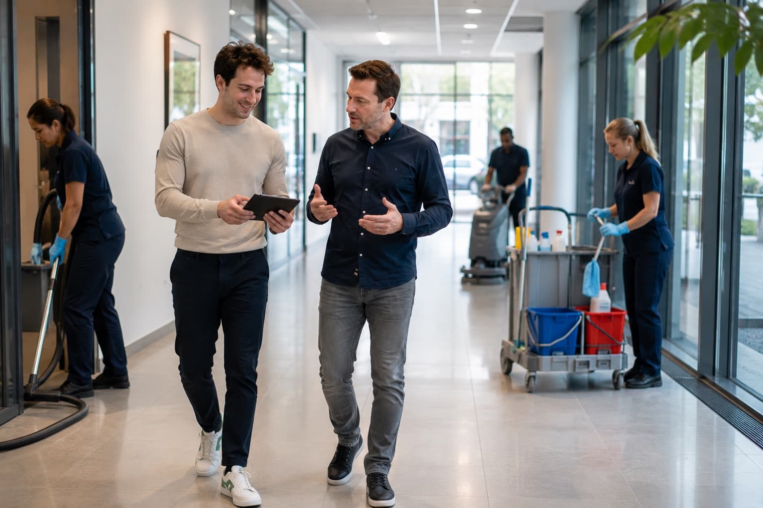 RI&E-inspectie in een schoonmaakbedrijf