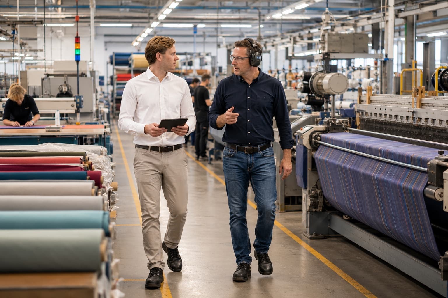 RI&E-inspectie in een textielfabriek