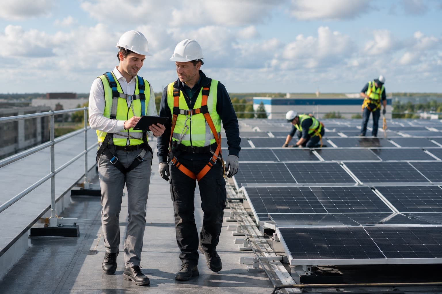 RI&E-inspectie bij een zonnepaneleninstallatiebedrijf